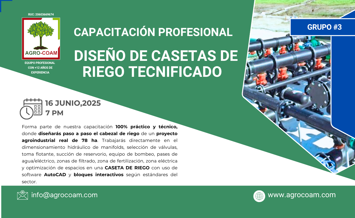 GRUPO 03 – Diseño profesional de Casetas de Riego Tecnificado
